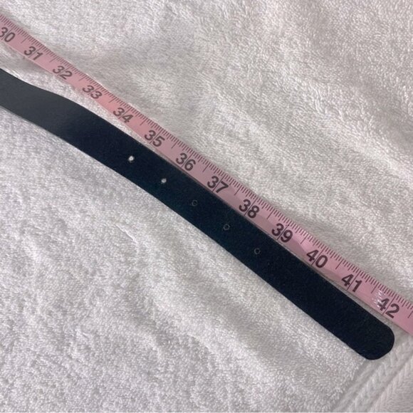 H&M Divided Black Leather Belt - Picture 11 of 12